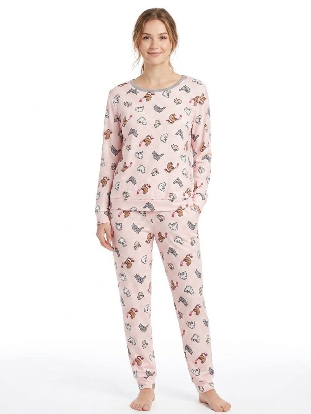🌟Host Pick🌟Women’s Ellen Degeneres Pink Cat Pajamas